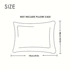 Velvet Bed Pillow - Hotel Quality - Pressure Resistant - Guest Room & Bedroom