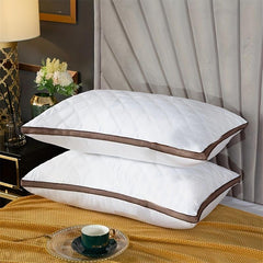 Velvet Bed Pillow - Hotel Quality - Pressure Resistant - Guest Room & Bedroom