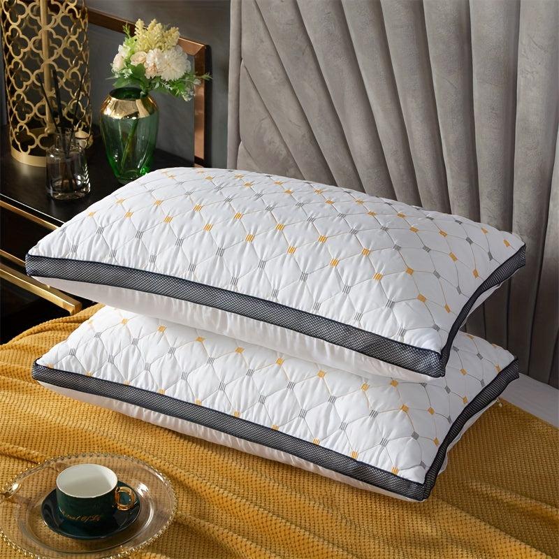 Velvet Bed Pillow - Hotel Quality - Pressure Resistant - Guest Room & Bedroom