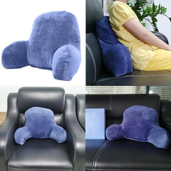 Reading Pillow Bed Wedge Backrest with Arms Support Sit Up Pillow
