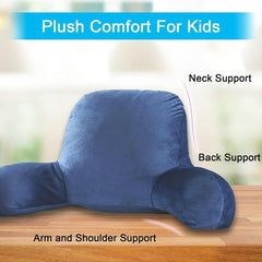Reading Pillow Bed Wedge Backrest with Arms Support Sit Up Pillow