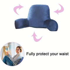 Reading Pillow Bed Wedge Backrest with Arms Support Sit Up Pillow