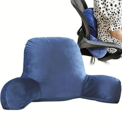 Reading Pillow Bed Wedge Backrest with Arms Support Sit Up Pillow