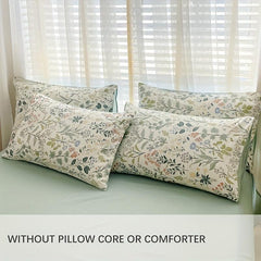 3pcs Floral Print Duvet Cover Set Soft Comfortable Bedding Set