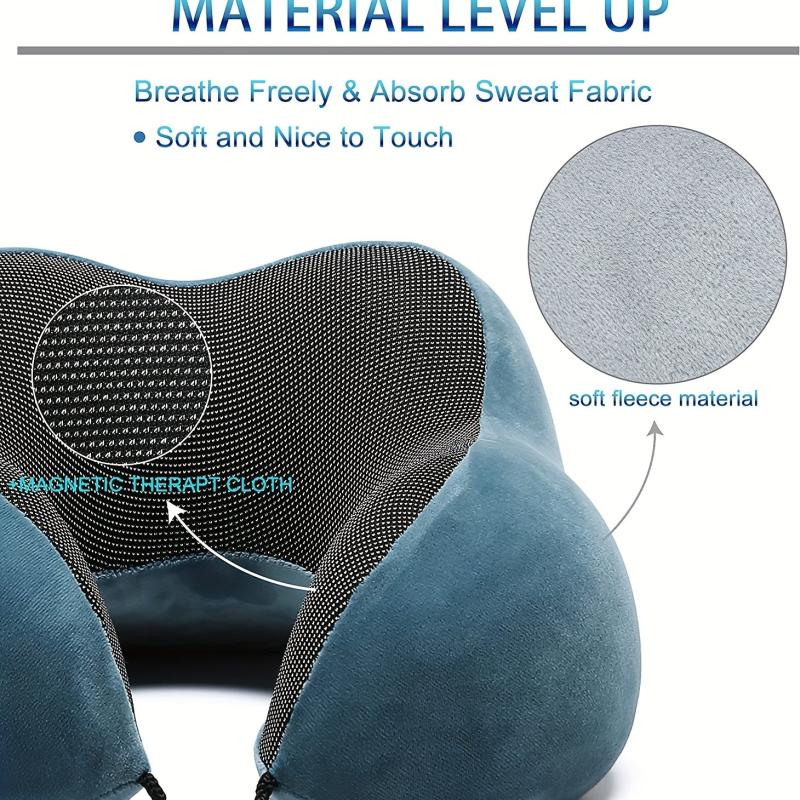 U Shaped Memory Foam Neck Pillow Soft Travel Pillow Neck Cervical Airplane