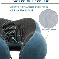 U Shaped Memory Foam Neck Pillow Soft Travel Pillow Neck Cervical Airplane