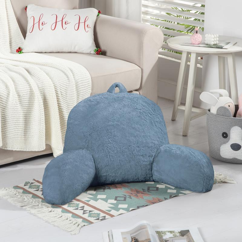 Faux Fur Reading Pillow Cover Soft Washable No Pillow Core