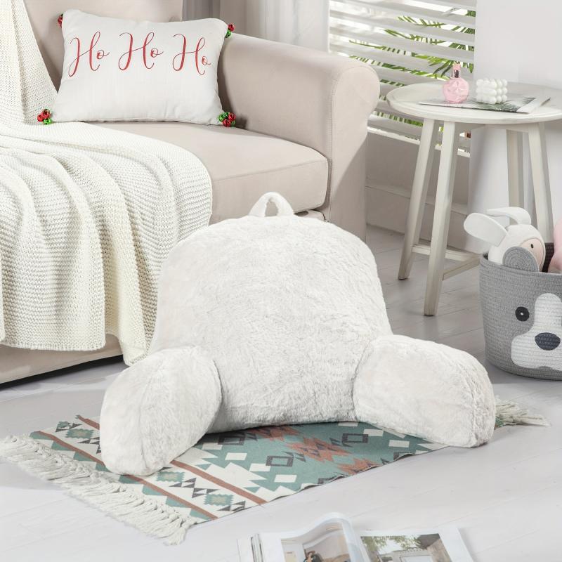 Faux Fur Reading Pillow Cover Soft Washable No Pillow Core