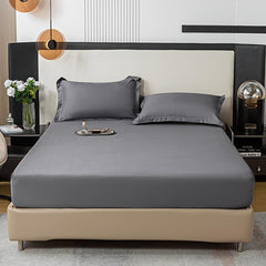3pcs Solid Fitted Sheet Set Soft Breathable Bedding Set