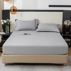 3pcs Solid Fitted Sheet Set Soft Breathable Bedding Set