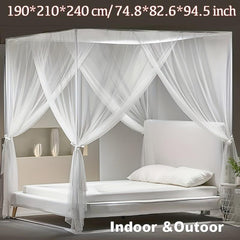 1pc Large Mosquito Net Four Corner Bed Canopy Mosquito Net for Bedroom