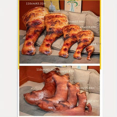 Simulated Pig Trotters Chicken Legs Plush Pillows Funny Dolls