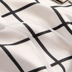 Plaid Print Duvet Cover Set Soft Comfortable Bedding Set