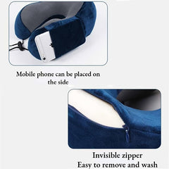 Memory Foam Neck Pillow for Travel, Soft U Shaped Cervical Airplane Pillow