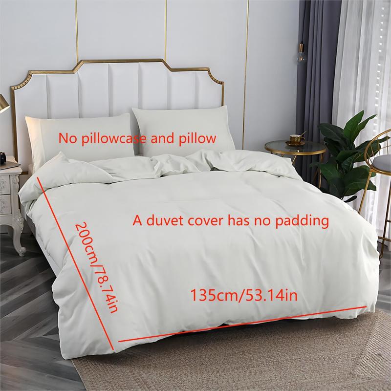 Polyester Duvet Cover Solid Bedding Soft & Comfortable Bedroom Guest Room Dorm