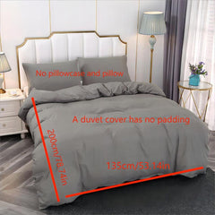 Polyester Duvet Cover Solid Bedding Soft & Comfortable Bedroom Guest Room Dorm