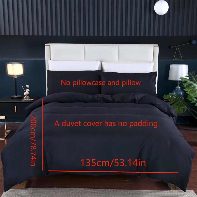 Polyester Duvet Cover Solid Bedding Soft & Comfortable Bedroom Guest Room Dorm