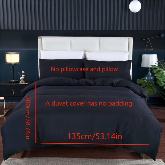 Polyester Duvet Cover Solid Bedding Soft & Comfortable Bedroom Guest Room Dorm
