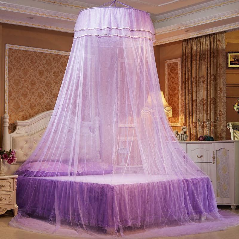 Round Ceiling Mosquito Net Princess Canopy Bed C