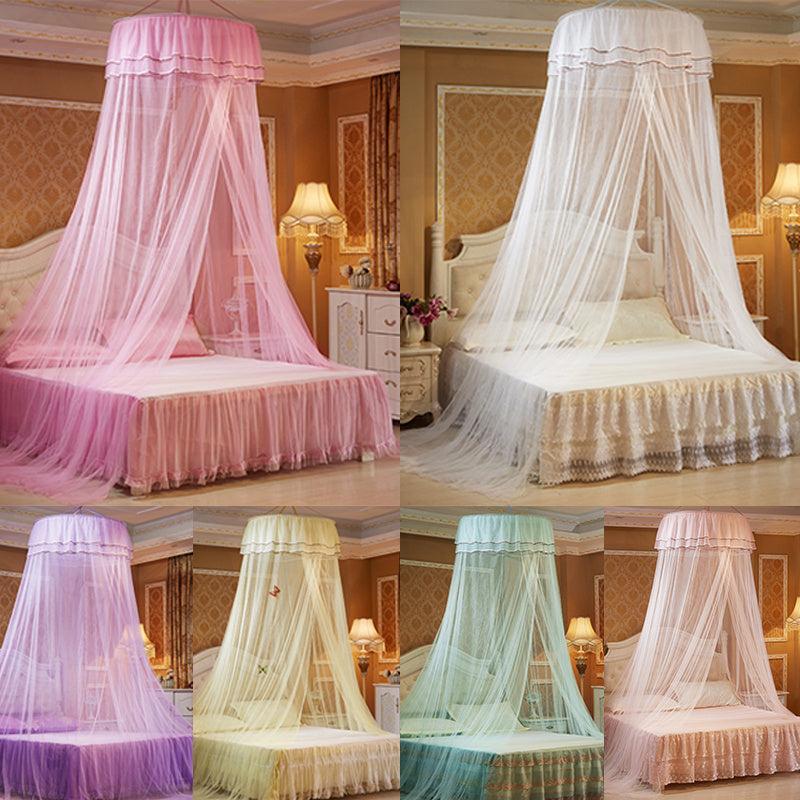 Round Ceiling Mosquito Net Princess Canopy Bed C