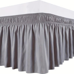 1pc Flounce Bed Skirt Elastic Adjustable Bedroom Decor