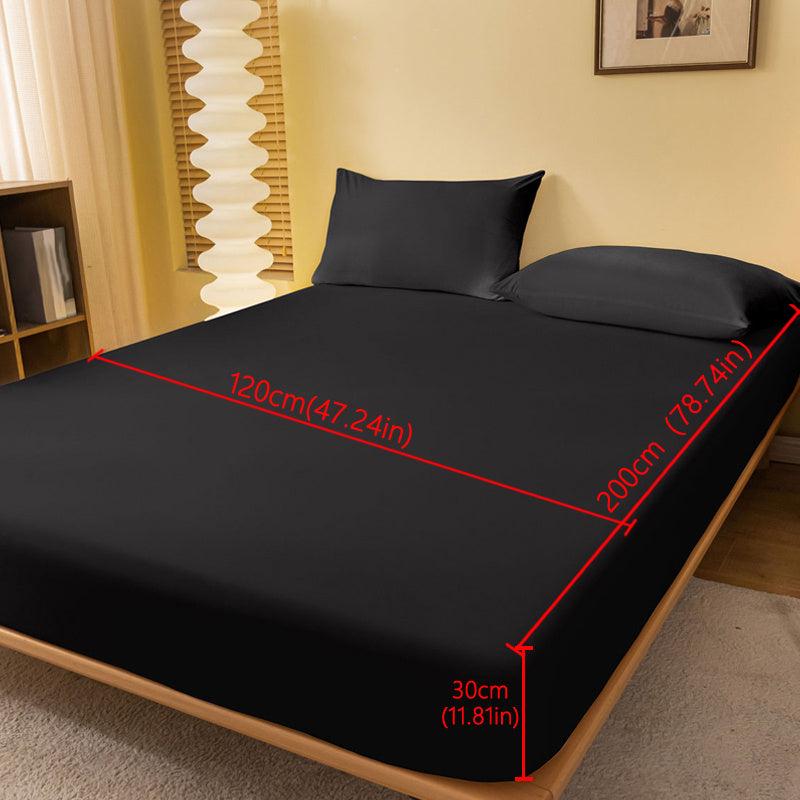 Soft Comfortable Solid Bedding Fitted Sheet Deep Pocket Fitted Bed Sheet