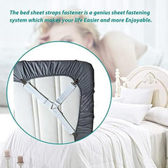 4pcs Bed Sheet Holder Straps Keep Sheets in Place Fasteners