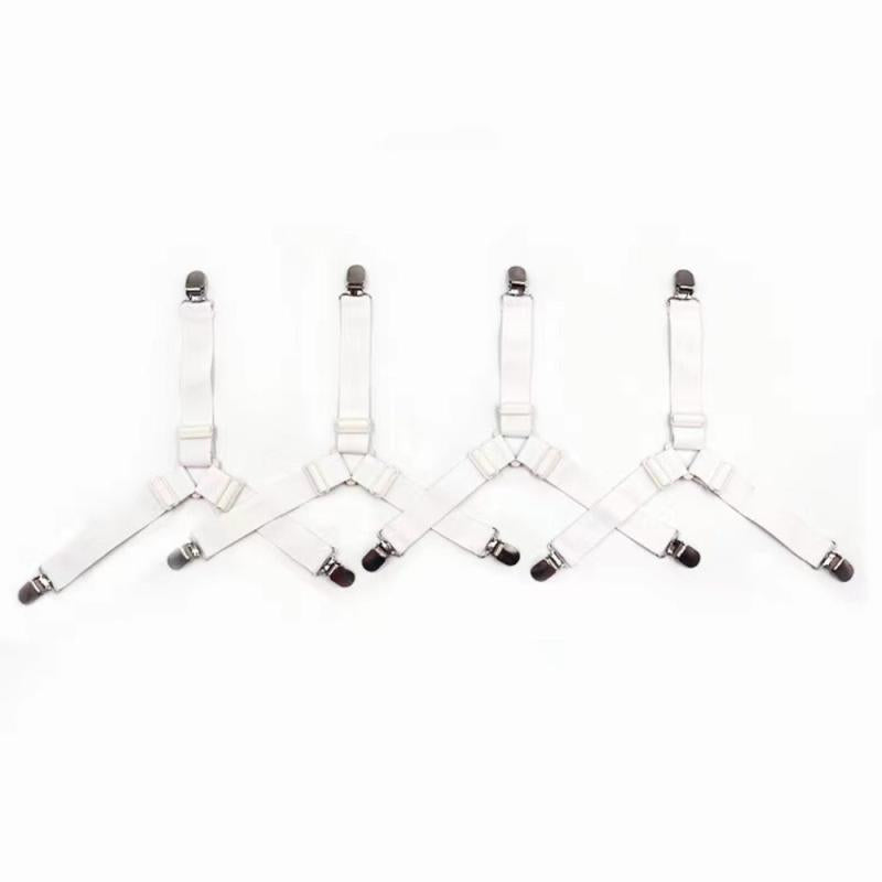 4pcs Bed Sheet Holder Straps Keep Sheets in Place Fasteners