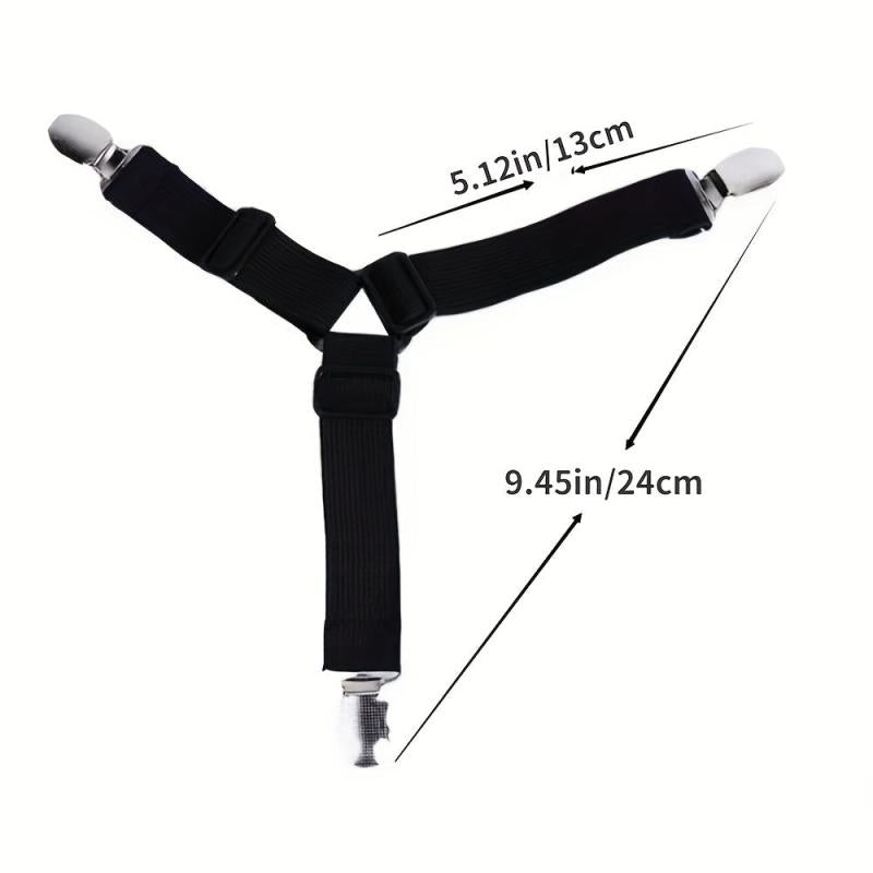 4pcs Bed Sheet Holder Straps Keep Sheets in Place Fasteners