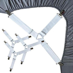 4pcs Bed Sheet Holder Straps Keep Sheets in Place Fasteners
