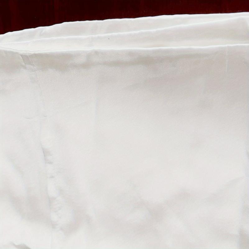 2pcs Solid Satin Pillow Cases Soft & Breathable Pillowcases Envelope Closure