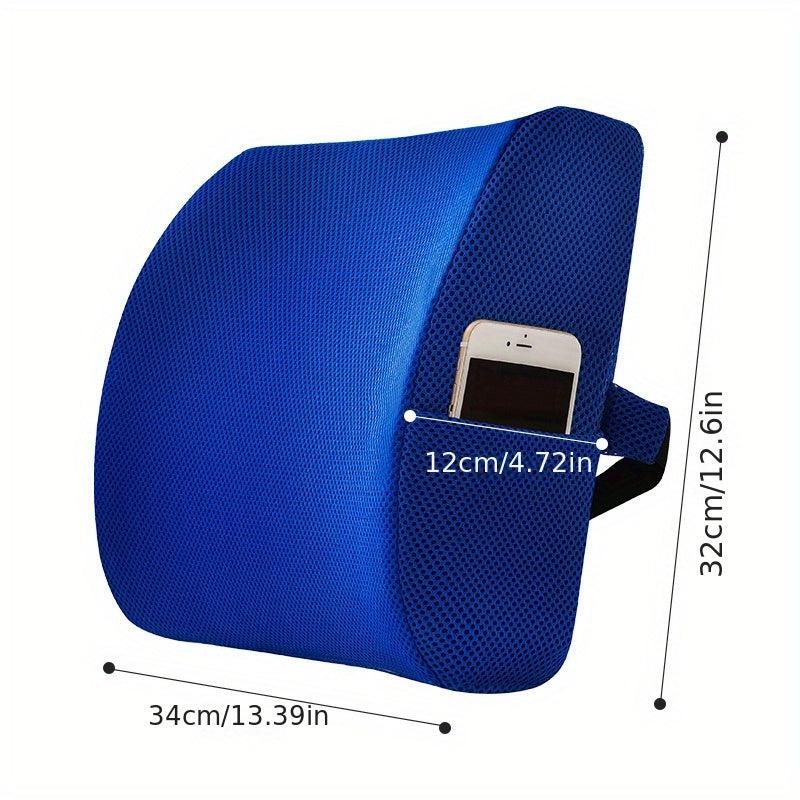 Memory Foam Lumbar Pillow for Office Chair and Car Seat