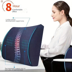 Memory Foam Lumbar Pillow for Office Chair and Car Seat