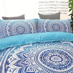 3pcs Boho Pattern Duvet Cover Set Soft Comfortable Bedding Set