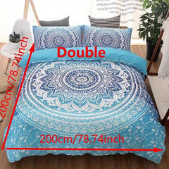 3pcs Boho Pattern Duvet Cover Set Soft Comfortable Bedding Set