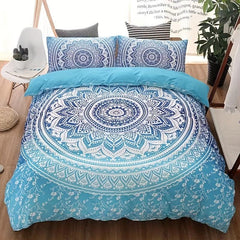 3pcs Boho Pattern Duvet Cover Set Soft Comfortable Bedding Set
