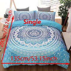 3pcs Boho Pattern Duvet Cover Set Soft Comfortable Bedding Set