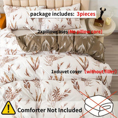 Soft & Breathable Wheat Print Duvet Cover Set