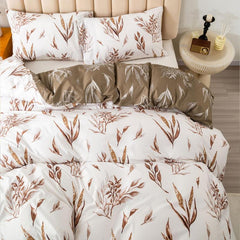 Soft & Breathable Wheat Print Duvet Cover Set