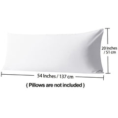 Soft Microfiber Body Pillowcase for Adults with Envelope Closure