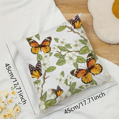 Butterfly Printed Pillowcase for Home Decor