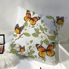 Butterfly Printed Pillowcase for Home Decor