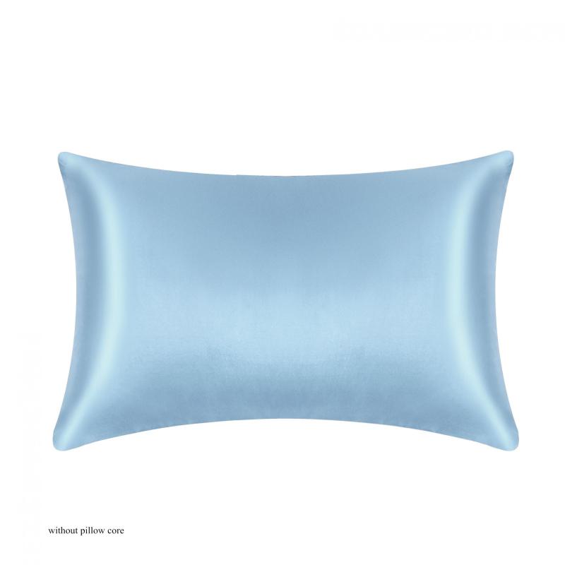 2pcs Satin Pillow Cases Soft & Breathable Envelope Closure Smooth Pillow Cover