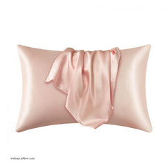 2pcs Satin Pillow Cases Soft & Breathable Envelope Closure Smooth Pillow Cover