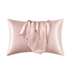 2pcs Satin Pillow Cases Soft & Breathable Envelope Closure Smooth Pillow Cover