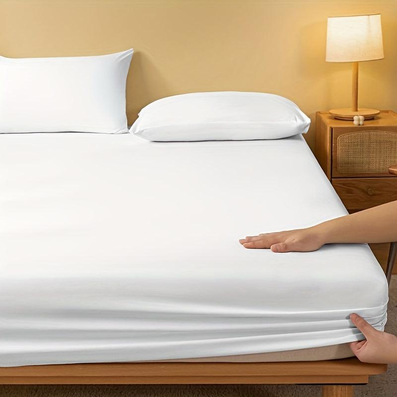Soft Brushed Fitted Sheet for Bedroom with Deep Pocket