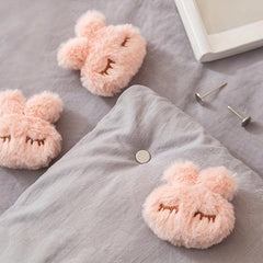 4pcs Cartoon Plush Quilt Fixers Non-slip Bed Sheet Fixing Artifact