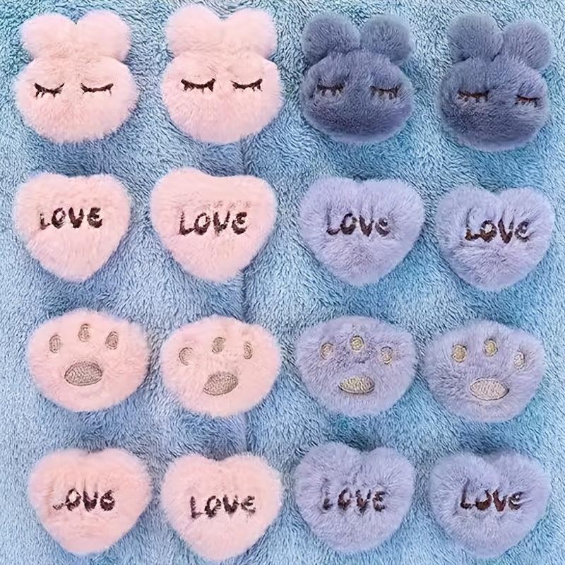 4pcs Cartoon Plush Quilt Fixers Non-slip Bed Sheet Fixing Artifact
