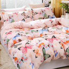 3pc Butterfly Duvet Cover Set, 1 Duvet Cover, 2 Pillowcases
