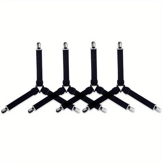 4pcs Bed Sheet Holders Adjustable Sofa Bed Sheet Clips Anti-slip Buckles